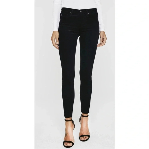 AG Adriano Goldschmied The Super Skinny Velvet Stretch Corduroy Legging Jeans - Picture 1 of 8